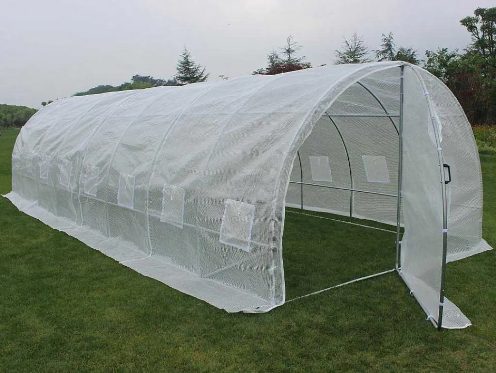 Tunnelkas Met Structuur Van Staal En Deur 24 M - L300 X B800 X H200 Cm - Alocasia-EXPERTLAND Hot