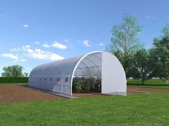 Tunnelkas Met Structuur Van Staal En Deur 24 M - L300 X B800 X H200 Cm - Alocasia-EXPERTLAND Hot