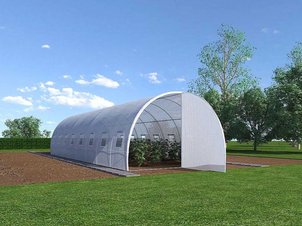 Tunnelkas Met Structuur Van Staal En Deur 24 M - L300 X B800 X H200 Cm - Alocasia-EXPERTLAND Hot