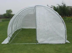 Tunnelkas Met Structuur Van Gegalvaniseerd Staal En Deur 18 M - L600 X B300 X H200 Cm - Alocasia-EXPERTLAND Online