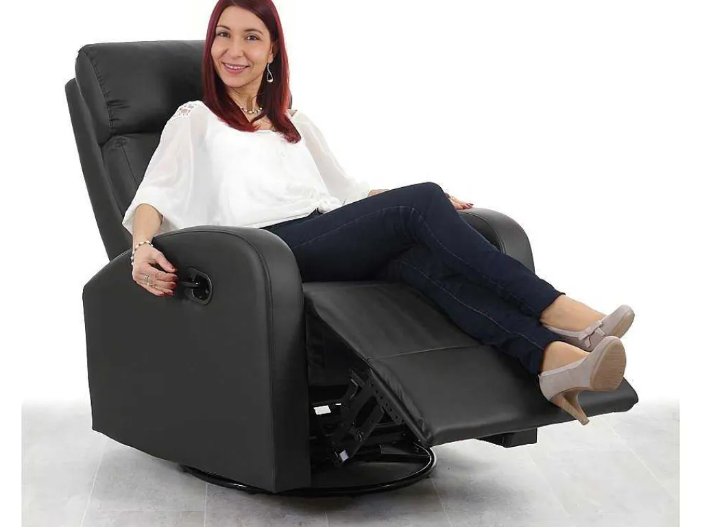 Tv-Fauteuil Mcw-A54 Premium, Kunstleer Zwart-Vente-unique Best