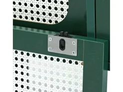 Tv-Meubel 160 Cm - 2 Rotan Schuifdeuren En 2 Lades - Groen-ModernLuxe New