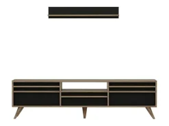 Tv-Meubel Hira - Zwart - 180X35X48 Cm --EPIKASA Hot
