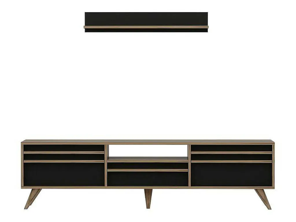 Tv-Meubel Hira - Zwart - 180X35X48 Cm --EPIKASA Hot