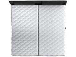 Tweepersoons Boxspring Met Elektrische Bedbodem + Matras En Dekmatras Castel Van - 2X80X200 Cm - Antraciet-Palacio Online