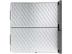 Tweepersoons Boxspring Met Elektrische Bedbodem + Matras En Dekmatras Castel - 2X90X200Cm - Lichtgrijze Stof-Palacio Best