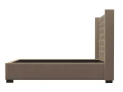 Tweepersoonsbed Massimo Gestoffeerd Met Capitons - 160 X 200 Cm - Beige - Stof-Vente-unique Discount