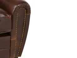 Tweezits Clubbank Van Leer Met Lived-In Aspect Baudoin - Bruin-LINEA SOFA Discount