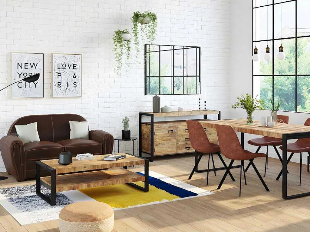 Tweezits Clubbank Van Leer Met Lived-In Aspect Baudoin - Bruin-LINEA SOFA Discount