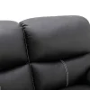 Tweezits Relaxbank Canby - Kunstleer - Zwart-Vente-unique Outlet