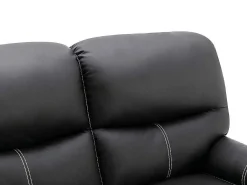 Tweezits Relaxbank Canby - Kunstleer - Zwart-Vente-unique Outlet