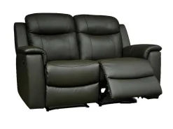Tweezits Relaxbank Evasion Van Leer - Zwart-Vente-unique