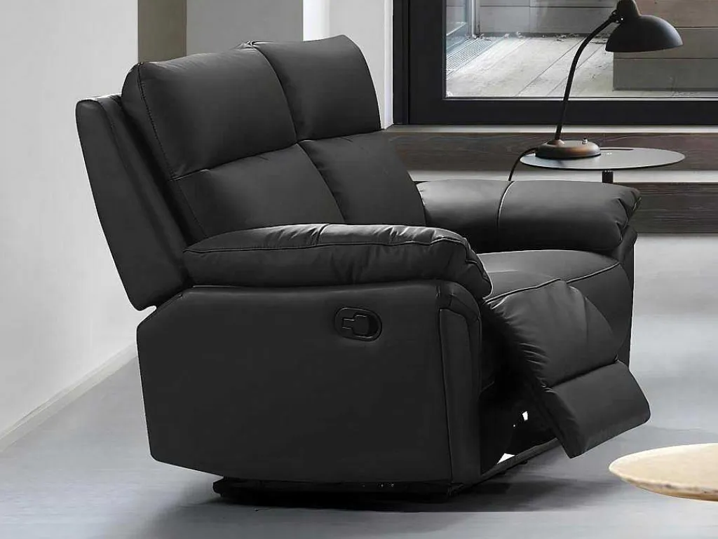 Tweezits Relaxbank Van Buffelleer Pakita - Zwart-Vente-unique Best