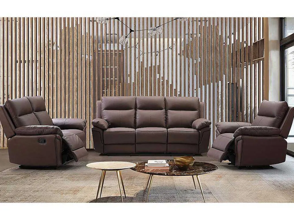 Tweezits Relaxbank Van Buffelleer Pakita - Bruin-Vente-unique New