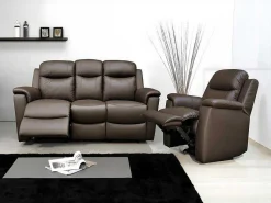 Tweezits Relaxbank Van Leer Evasion - Bruin-Vente-unique Hot