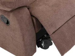 Tweezits Relaxbank Van Stof Tolzano - Donkerbruin-Vente-unique New