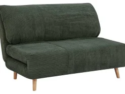 Tweezits Slaapbank Van Fluweel Ribstof Palula - Donkergroen-Vente-unique Best