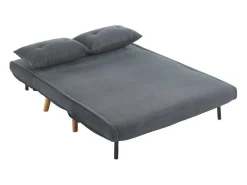 Tweezits Slaapbank Van Stof Valerio - Grijs-Vente-unique New