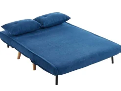 Tweezits Slaapbank Van Stof Valerio - Blauw-Vente-unique Online