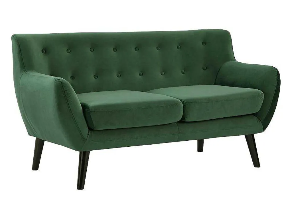 Tweezitsbank In Sparrengroen Fluweel Serti-Vente-unique Clearance