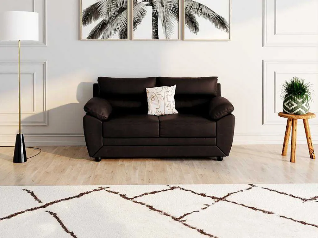 Tweezitsbank Manoa Van Kunstleer - Bruin-Vente-unique Sale