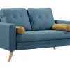 Tweezitsbank Tatum Van Stof - Blauw-Vente-unique Clearance