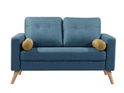 Tweezitsbank Tatum Van Stof - Blauw-Vente-unique Clearance