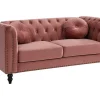 Tweezitsbank Van Fluweel Turner - Oudroze-Vente-unique Sale