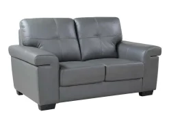 Tweezitsbank Van Leer Hazel - Grijs-Vente-unique Sale