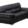 Tweezitsbank Van Leer Thibault - Zwart-LINEA SOFA Sale