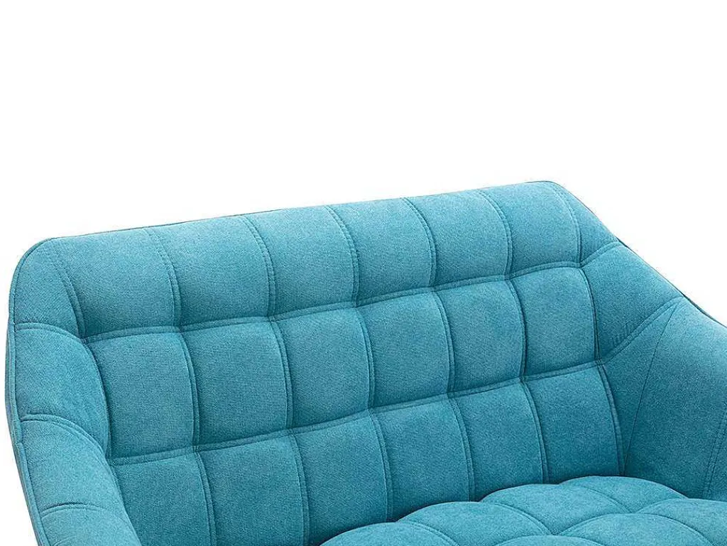 Tweezitsbank Van Stof Caserta - Blauw-Vente-unique