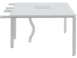Uitbreiding Voor Bureau Bank 2 Personen - Wit - L120 Cm - Downtown-Workēa New