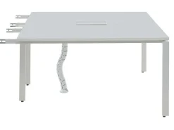 Uitbreiding Voor Bureau Bank 2 Personen - Wit - L140 Cm - Downtown-Workēa Clearance