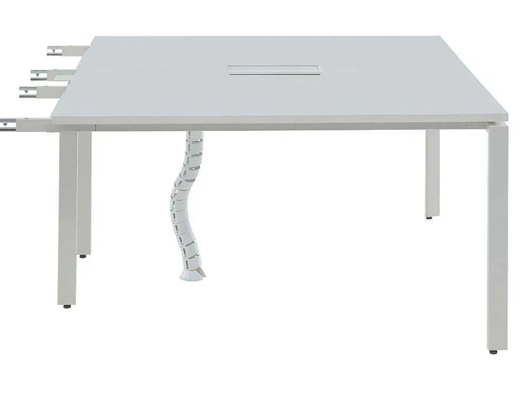 Uitbreiding Voor Bureau Bank 2 Personen - Wit - L140 Cm - Downtown-Workēa Clearance