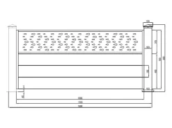Uitbreiding Voor Het Hek H89 X L178,3 Cm In Donkergrijs Aluminium Met Motieven - Bazio-EXPERTLAND Online