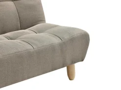 Uitklapbare Chaise Longue Van Taupegrijze Stof Esteban-Vente-unique Best