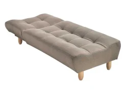 Uitklapbare Chaise Longue Van Taupegrijze Stof Esteban-Vente-unique Best