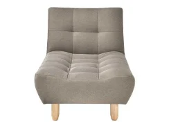 Uitklapbare Chaise Longue Van Taupegrijze Stof Esteban-Vente-unique Best