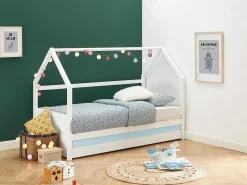 Uitschuifbed 2 X 90 X 190 Cm - Grenen - Wit + Matras - Hurra-Vente-unique Online