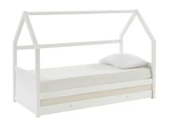 Uitschuifbed 2 X 90 X 190 Cm - Grenen - Wit - Hurra-Vente-unique