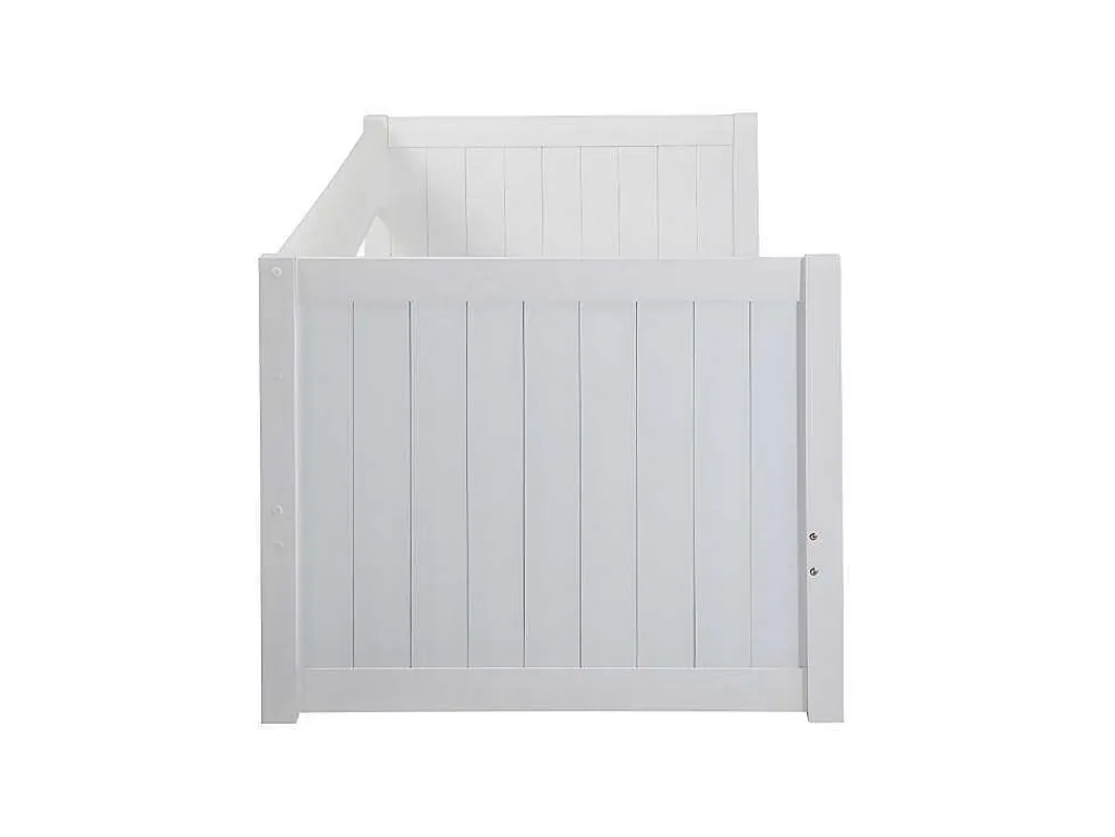 Uitschuifbed Met Opbergruimte - 90 X 190 Of 174 X 190 Cm - Wit - Alfiero-Vente-unique Outlet