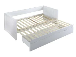 Uitschuifbed Met Opbergruimte - 90 X 190 Of 174 X 190 Cm - Wit - Alfiero-Vente-unique Outlet