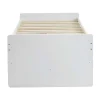 Uitschuifbed Titouan Met 3 Lades - Mdf En Dennenhout - Wit + Matras-Vente-unique Discount