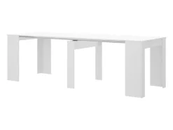 Uittrekbare Sidetabletafel Onega - 10 Personen - 4 Verlengstukken - Kleur: Wit-Vente-unique Sale