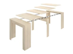 Uittrekbare Sidetabletafel Onega - 10 Personen - 4 Verlengstukken - Kleur: Eiken-Vente-unique Discount