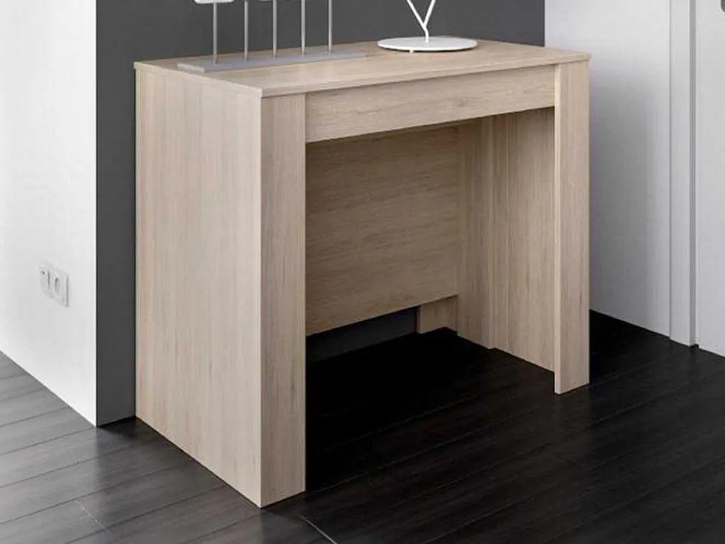 Uittrekbare Sidetabletafel Onega - 10 Personen - 4 Verlengstukken - Kleur: Eiken-Vente-unique Discount