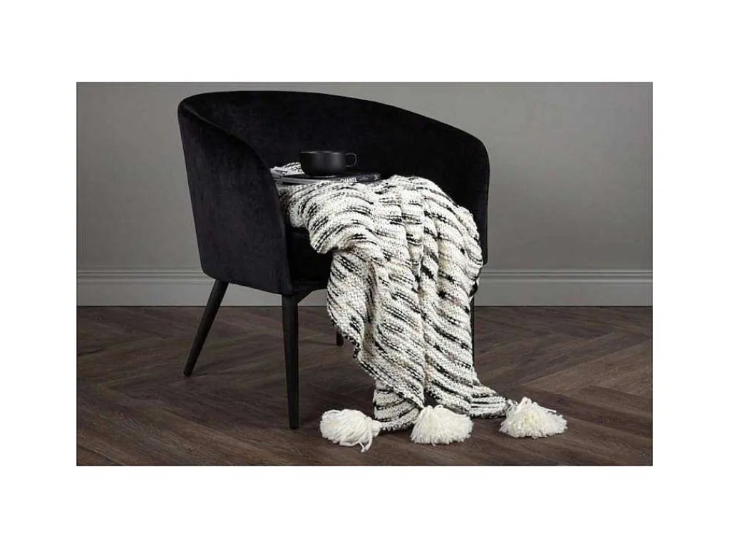 Unny Plaid 170X130Cm Grijs, Wit.-Venture Home New
