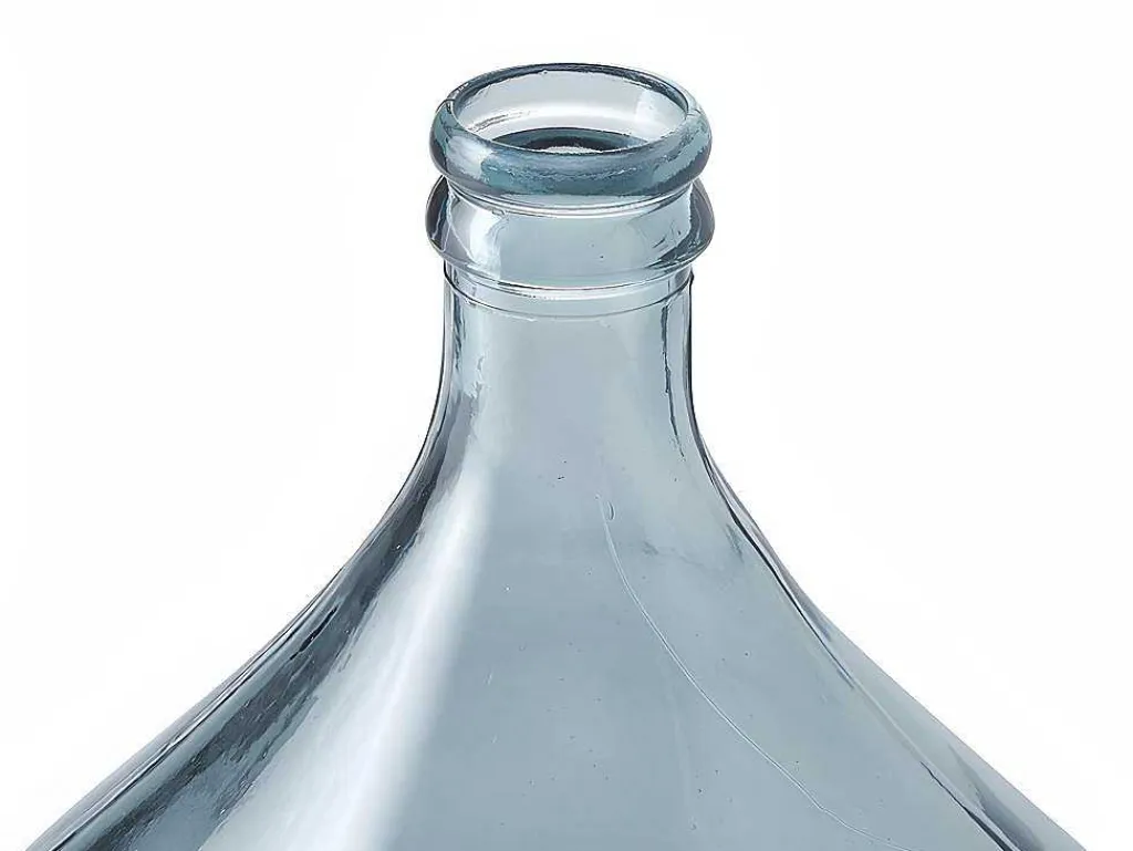 Vaas Dame-Jeanne Van Gerecycleerd Glas Silice 34L - Transparant Blauw-OZAIA Online