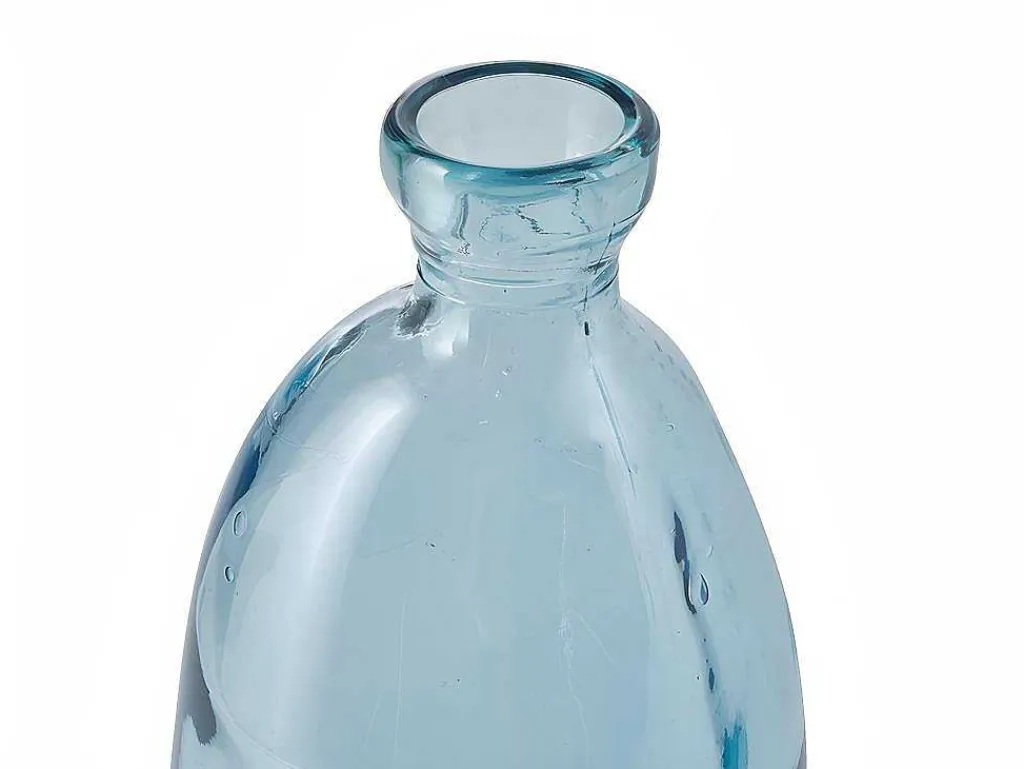 Vaas Dame-Jeanne Van Gerecycleerd Glas Pyrite H. 51 Cm - Transparant Blauw-OZAIA Best