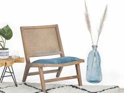 Vaas Dame-Jeanne Van Gerecycleerd Glas Pyrite H. 51 Cm - Transparant Blauw-OZAIA Best